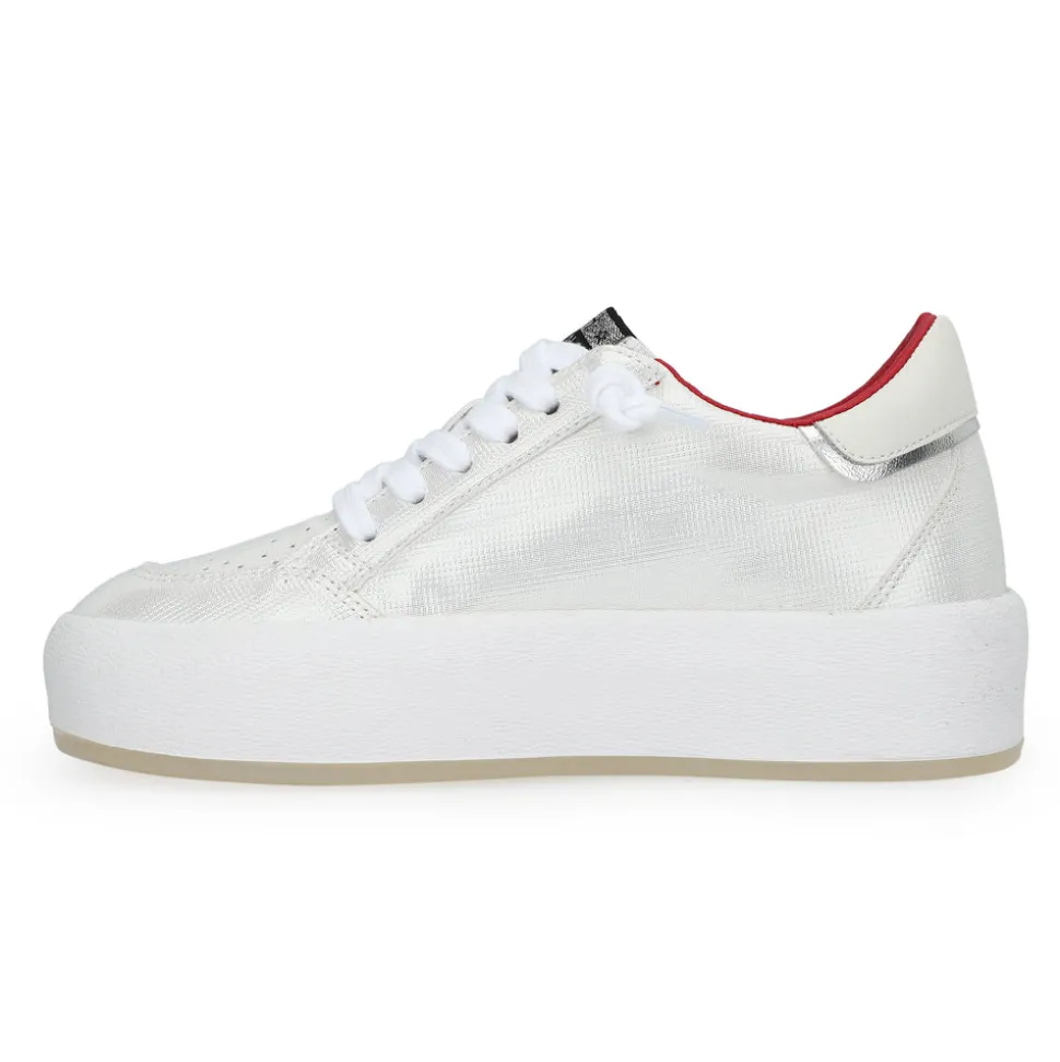 Fashion REAM 10 - WHITE/SILVER/RED Low Tops