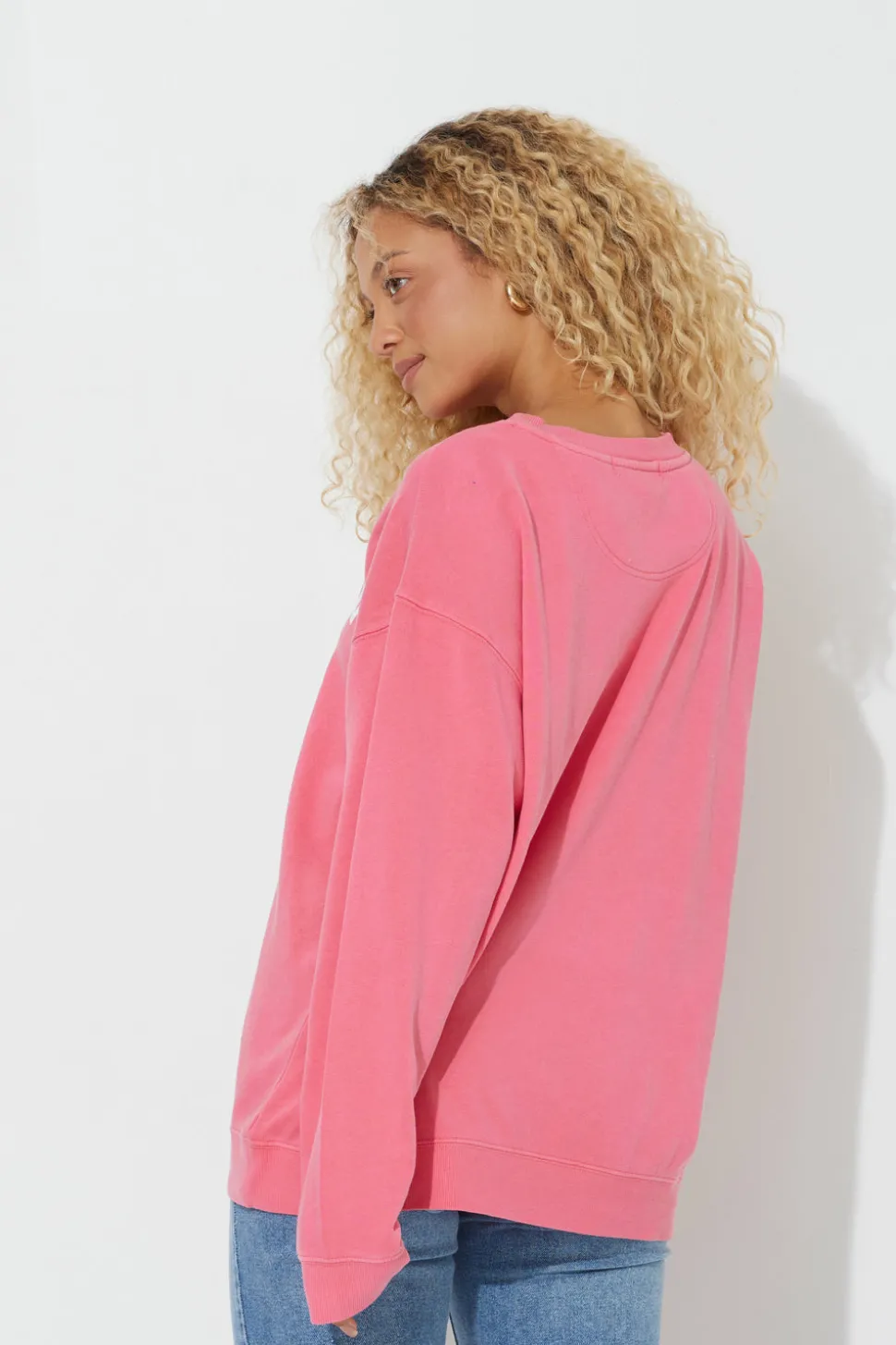 Online Red "Vintage University" Pigment Dyed Crewneck All Tops