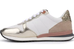 Online Regina - White Washed Gold Low Tops