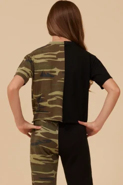 Clearance SIDE BY SIDE CAMO TEE Kids Kids Tops