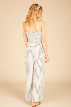 Fashion Smocked Button Tube Top All Tops