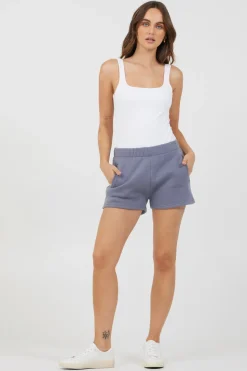 Flash Sale Storm Blue Essential Fleece Shorts All Bottoms|Shorts