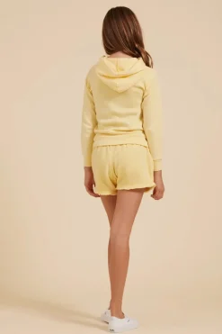 Sale Sunny Yellow New Burnout Shorts Kids Kids Bottoms