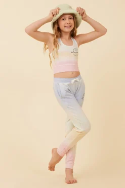 Outlet Sunstruck Ombre Racerback Crop Top Kids Kids Tops|Kids Tie Dye