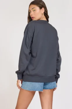 Store Surf LA Black Surf Wash Crewneck All Tops|Sweatshirts