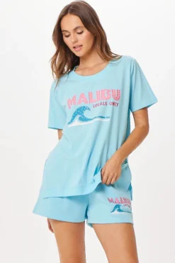 New Tropical Blue Malibu Jet Setter T-Shirt All Tops