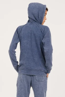 New Unisex Burnout Full Zip Hoodie Kids Hoodies|Kids Tops