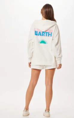 Cheap White St. Barth Jet Setter Surf Wash Zip Up All Tops|Sweatshirts