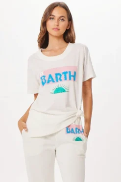 Discount White St. Barth Jet Setter T-Shirt All Tops