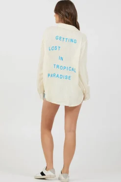 Best Sale Yellow Stripe Beach Shirting All Tops